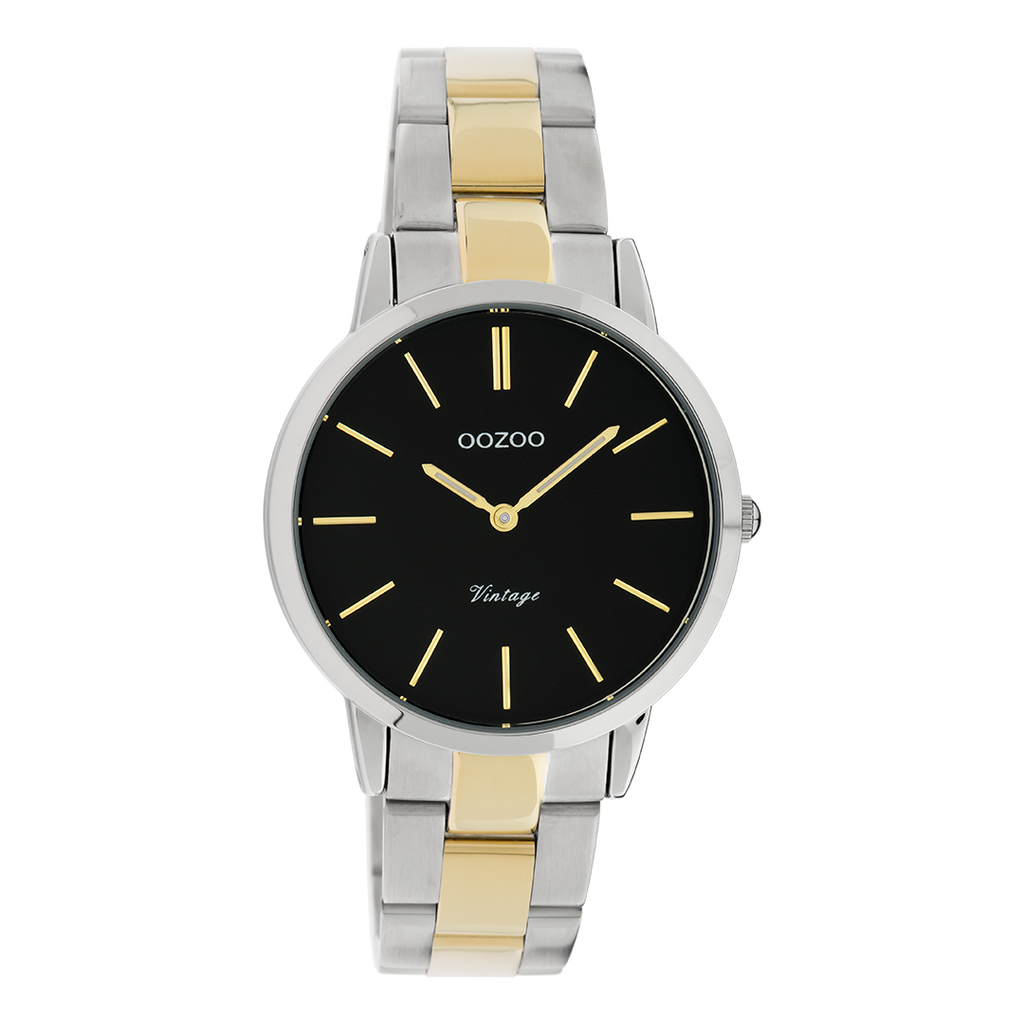 OOZOO Montre en couleur argent/couleur or avec bracelet en acier inoxydable en couleur argent/couleur or - C20107
