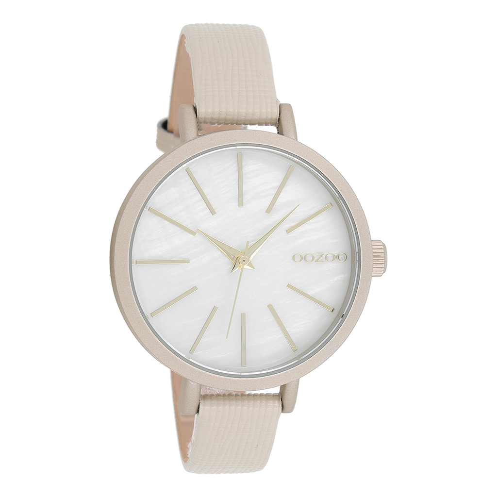 OOZOO Montre en sable avec bracelet en cuir en sable - C8665