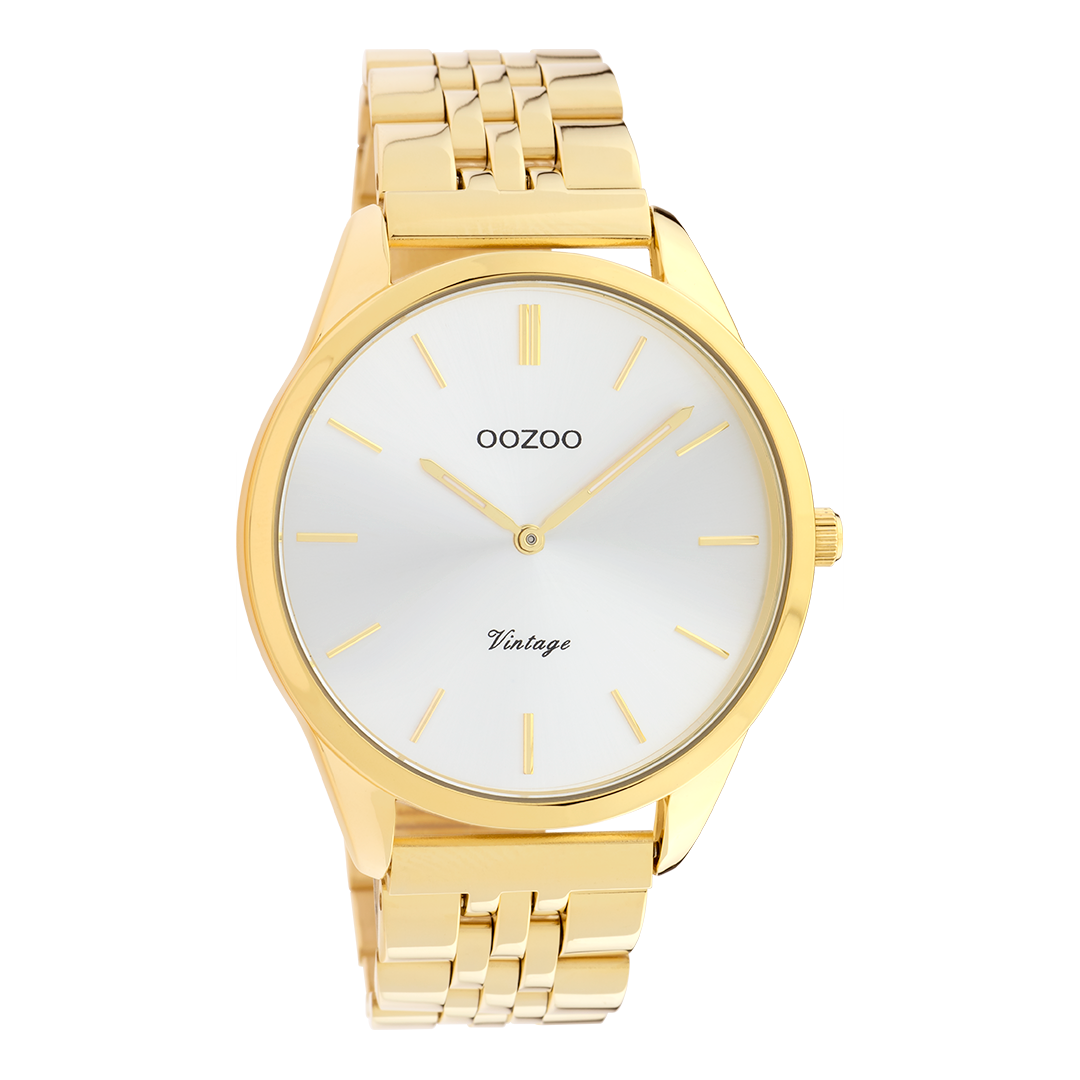 Gold coloured OOZOO watch with stainless steel bracelet - C9986