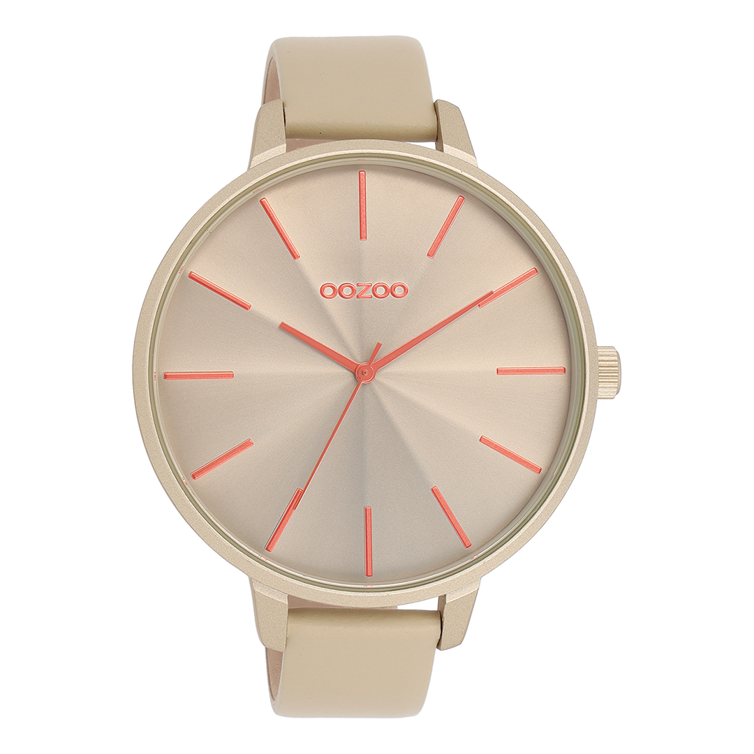 Khaki OOZOO watch with leather strap - C11251